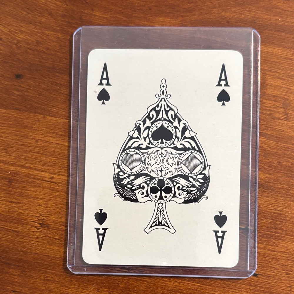 Gucci Ace of Spades Playing Card in Protective Case